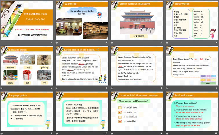 图片[2]-《Let’s Go to the Museum!》Let’s Go! PPT课件-第一PPT