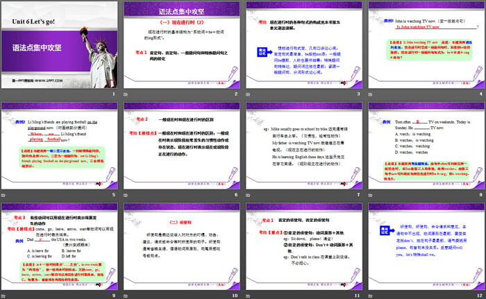 图片[2]-《语法点集中攻坚》Let’s Go! PPT-第一PPT