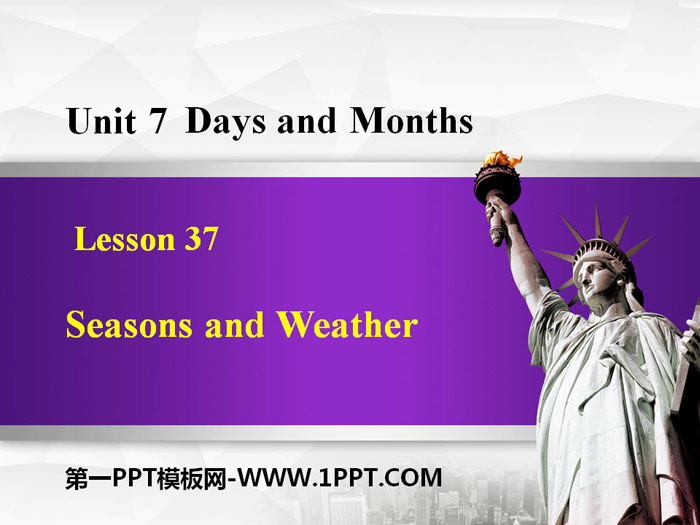 图片[1]-《Seasons and Weather》Days and Months PPT课件下载-第一PPT