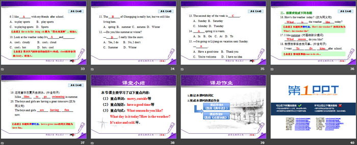 图片[5]-《Seasons and Weather》Days and Months PPT课件下载-第一PPT