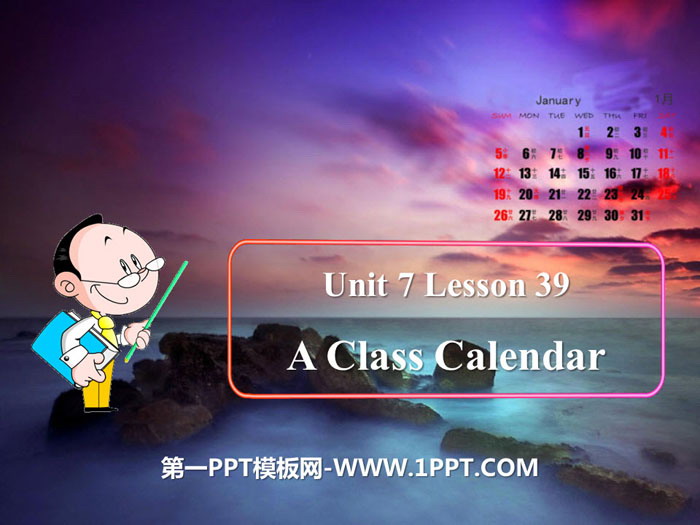 图片[1]-《A Class Calendar》Days and Months PPT-第一PPT