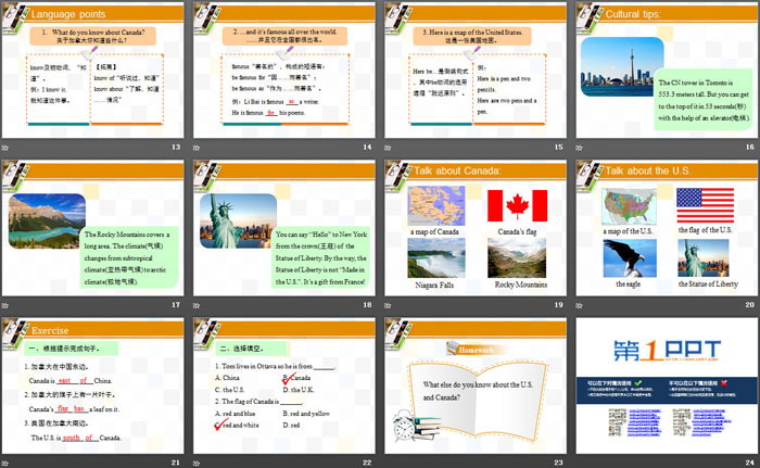 图片[3]-《Canada and the U.S.》Countries around the World PPT-第一PPT