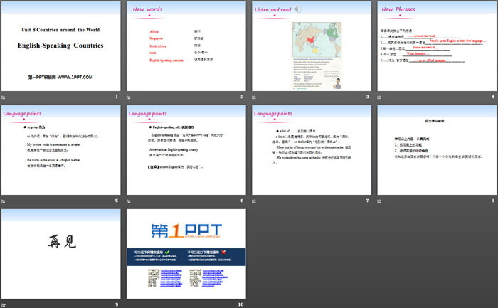图片[2]-《English-Speaking Countries》Countries around the World PPT课件下载-第一PPT