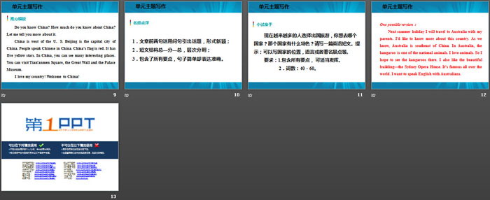图片[3]-《单元主题写作》Countries around the World PPT-第一PPT