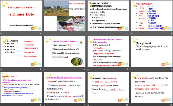 图片[2]-《A Dinner Date》After-School Activities PPT下载-第一PPT