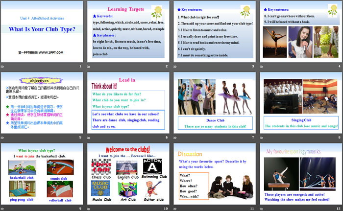 图片[2]-《What Is Your Club Type?》After-School Activities PPT下载-第一PPT