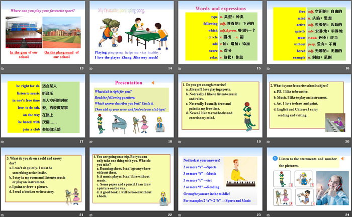 图片[3]-《What Is Your Club Type?》After-School Activities PPT下载-第一PPT