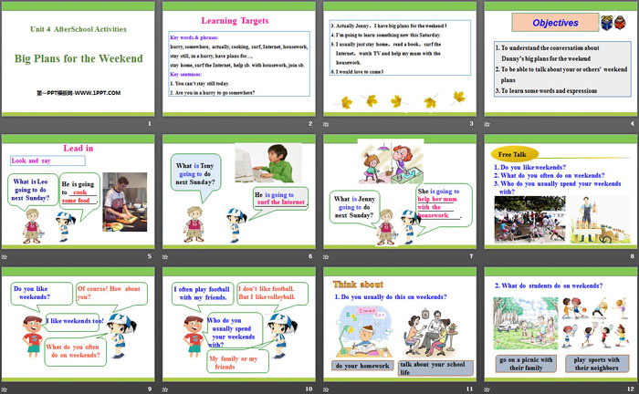图片[2]-《Big Plans for the Weekend》After-School Activities PPT免费课件-第一PPT