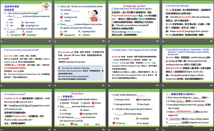 图片[5]-《Big Plans for the Weekend》After-School Activities PPT免费课件-第一PPT