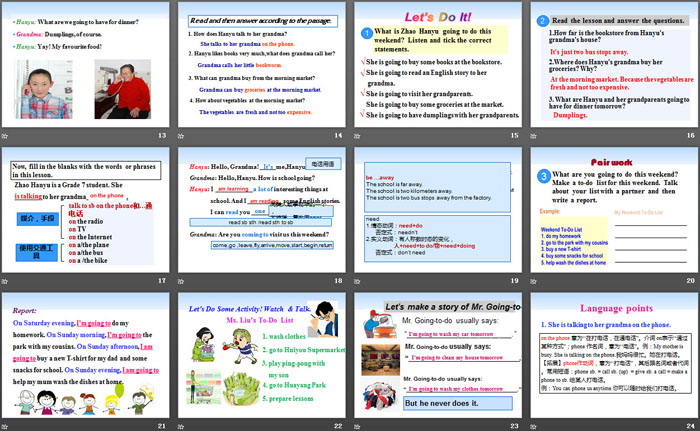 图片[3]-《A Weekend With Grandma》After-School Activities PPT免费课件-第一PPT