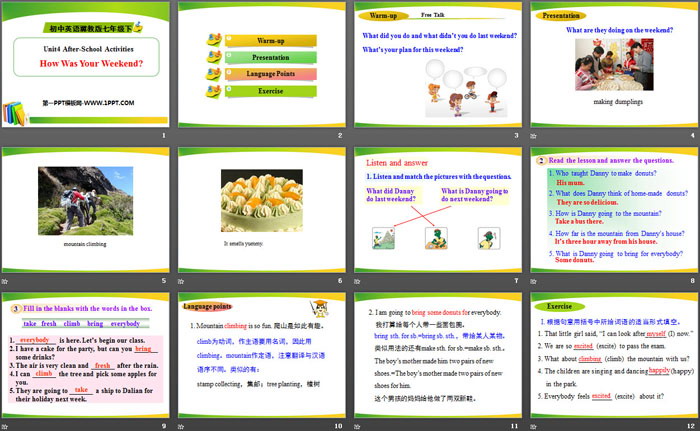 图片[2]-《How Was Your Weekend?》After-School Activities PPT课件-第一PPT