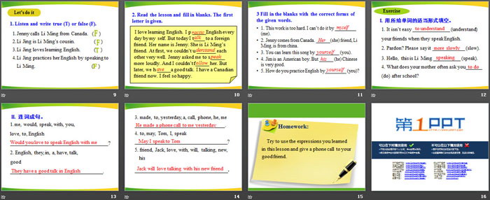 图片[3]-《A Phone Friend》I Love Learning English PPT课件-第一PPT