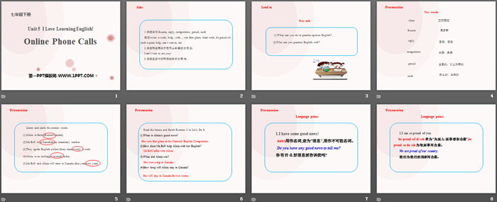 图片[2]-《Online Phone Calls》I Love Learning English PPT教学课件-第一PPT