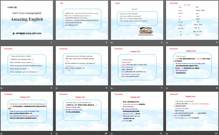 图片[2]-《Amazing English》I Love Learning English PPT课件-第一PPT