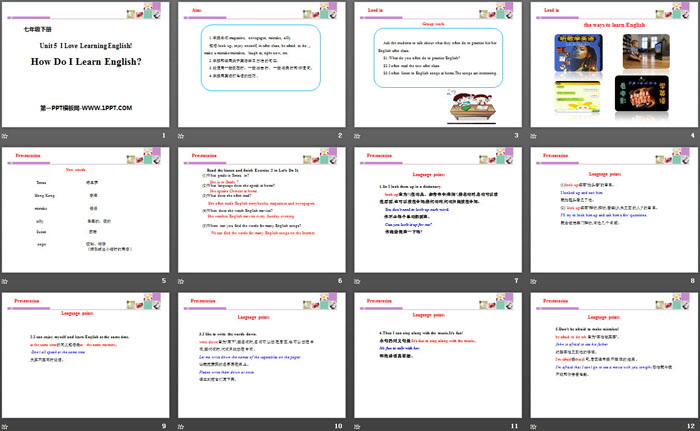 图片[2]-《How do I learn English?》I Love Learning English PPT下载-第一PPT