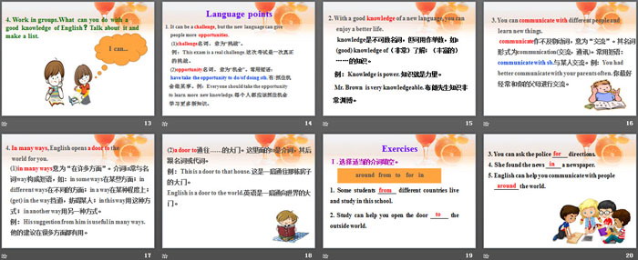 图片[3]-《A Door to the World》I Love Learning English PPT课件下载-第一PPT