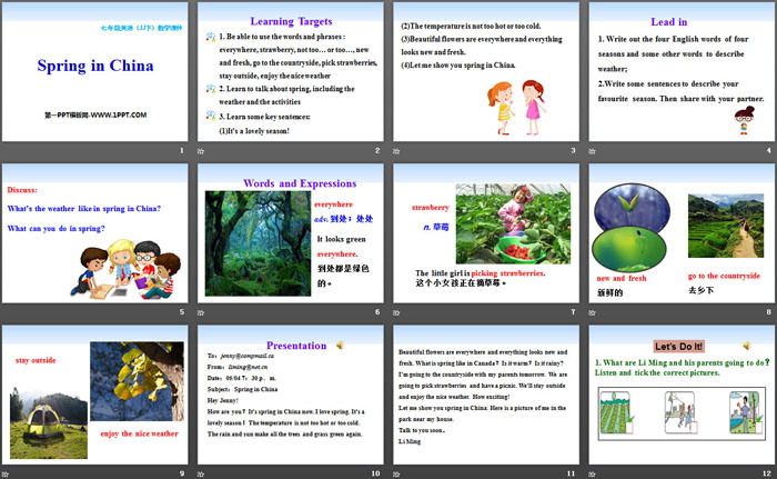 图片[2]-《Spring in china》Seasons PPT教学课件-第一PPT