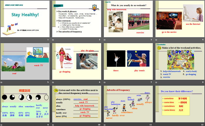 图片[2]-《Stay Healthy!》Sports and Good Health PPT下载-第一PPT