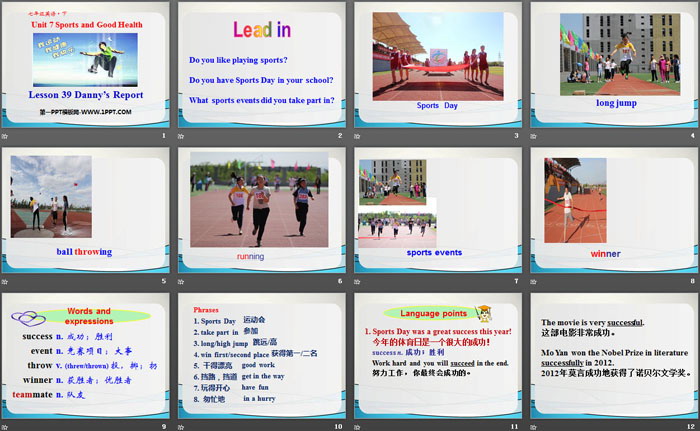 图片[2]-《Danny’s Report》Sports and Good Health PPT-第一PPT