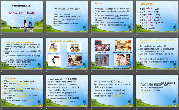 图片[2]-《Move Your Body》Sports and Good Health PPT-第一PPT