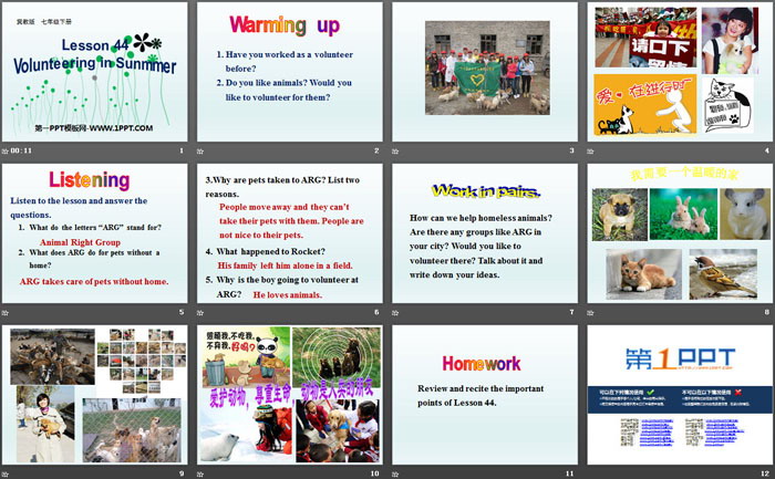 图片[2]-《Volunteering in Summer》Summer Holiday Is Coming! PPT下载-第一PPT