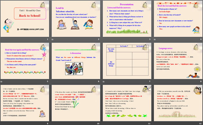 图片[2]-《Back to School》Me and My Class PPT课件-第一PPT