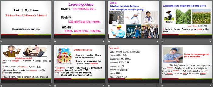 图片[2]-《Rich or Poor?It Doesn’t Matter!》My Future PPT教学课件-第一PPT
