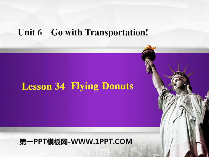 图片[1]-《Flying Donuts》Go with Transportation! PPT课件下载-第一PPT