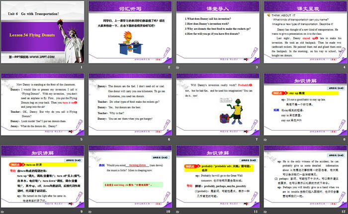 图片[2]-《Flying Donuts》Go with Transportation! PPT课件下载-第一PPT