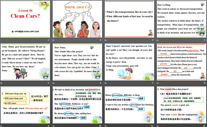 图片[2]-《Clean Cars?》Go with Transportation! PPT-第一PPT