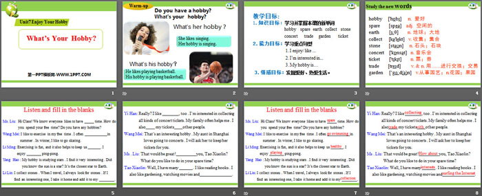 图片[2]-《What’s Your Hobby?》Enjoy Your Hobby PPT教学课件-第一PPT