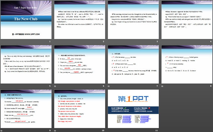 图片[2]-《The New Club》Enjoy Your Hobby PPT教学课件-第一PPT