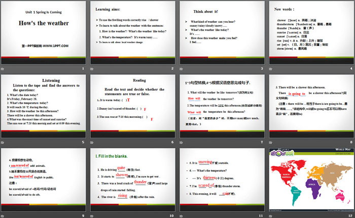 图片[2]-《How’s the weather》Spring Is Coming PPT-第一PPT