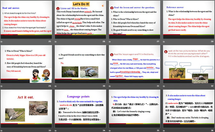 图片[4]-《Friendship Between Animals》Animals Are Our Friends PPT课件下载-第一PPT