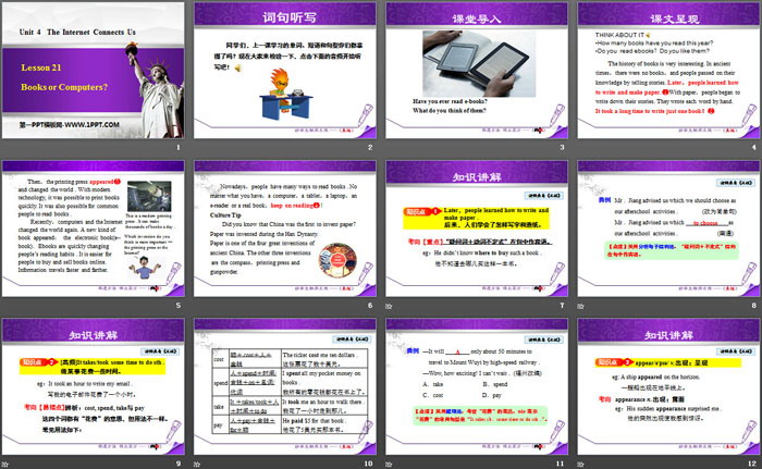 图片[2]-《Books or Computers?》The Internet Connects Us PPT教学课件-第一PPT