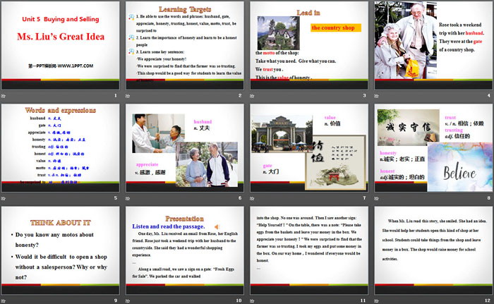 图片[2]-《Ms.Liu’s Great Idea》Buying and Selling PPT课件下载-第一PPT