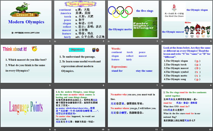 图片[2]-《Modern Olympics》Be a Champion! PPT课件-第一PPT