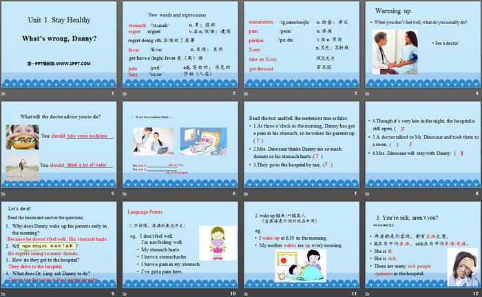 图片[2]-《What’s wrong,Danny?》Stay healthy PPT课件-第一PPT
