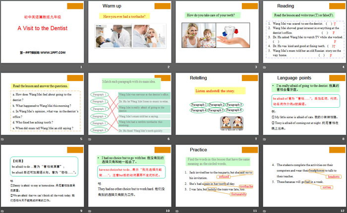 图片[2]-《A Visit to the Dentist》Stay healthy PPT课件-第一PPT