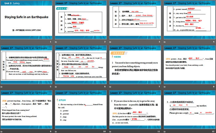 图片[2]-《Staying Safe in an Earthquake》Safety PPT课件下载-第一PPT