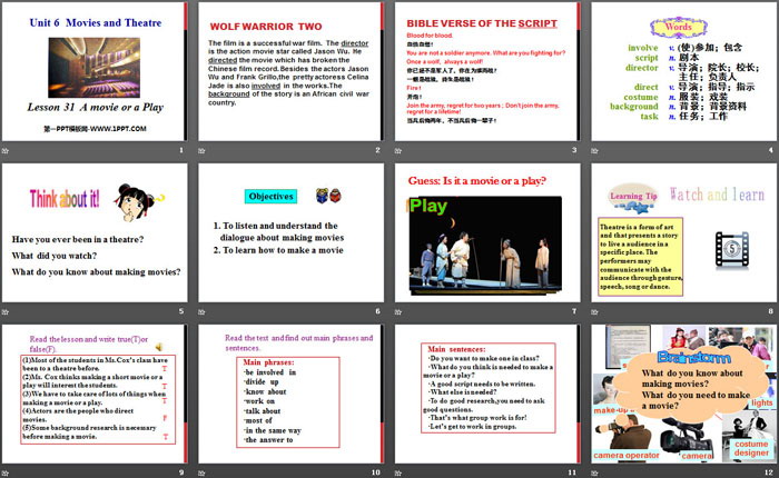 图片[2]-《A movie or a Play》Movies and Theatre PPT-第一PPT