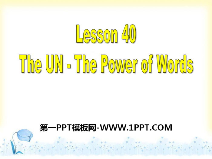 图片[1]-《The UN-The Power of Words》Work for Peace PPT课件下载-第一PPT
