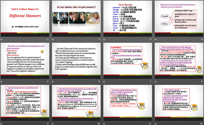 图片[2]-《Different Manners》Culture Shapes Us PPT-第一PPT