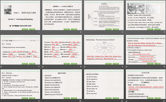 图片[2]-《Teenage Life》Listening and Speaking PPT-第一PPT