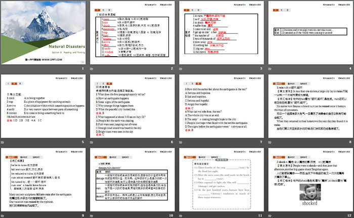 图片[2]-《Natural Disasters》Reading and Thinking PPT-第一PPT