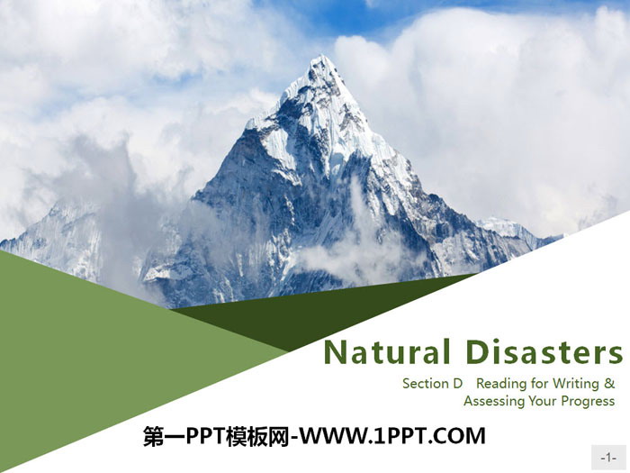 图片[1]-《Natural Disasters》Reading for Writing-第一PPT