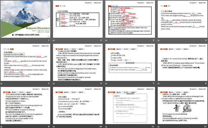 图片[2]-《Natural Disasters》Reading for Writing-第一PPT