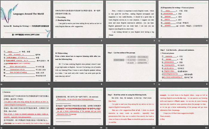 图片[2]-《Languages Around The World》Reading for Writing PPT-第一PPT