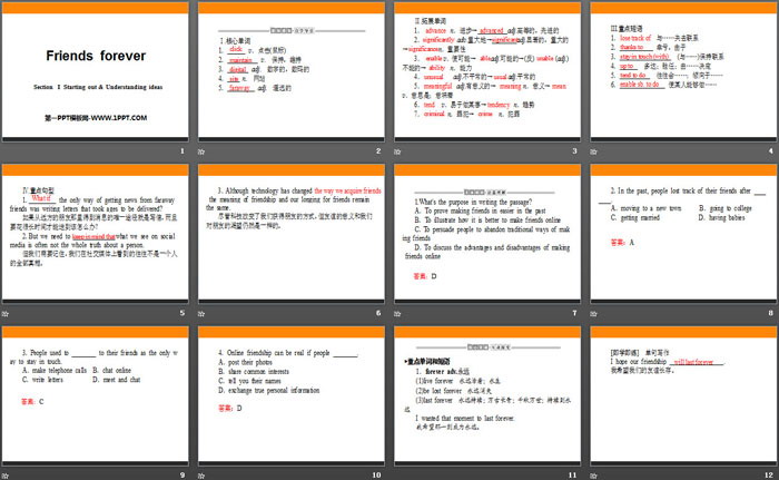 图片[2]-《Friends forever》Section ⅠPPT-第一PPT