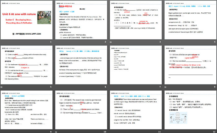 图片[2]-《At one with nature》Section C PPT-第一PPT
